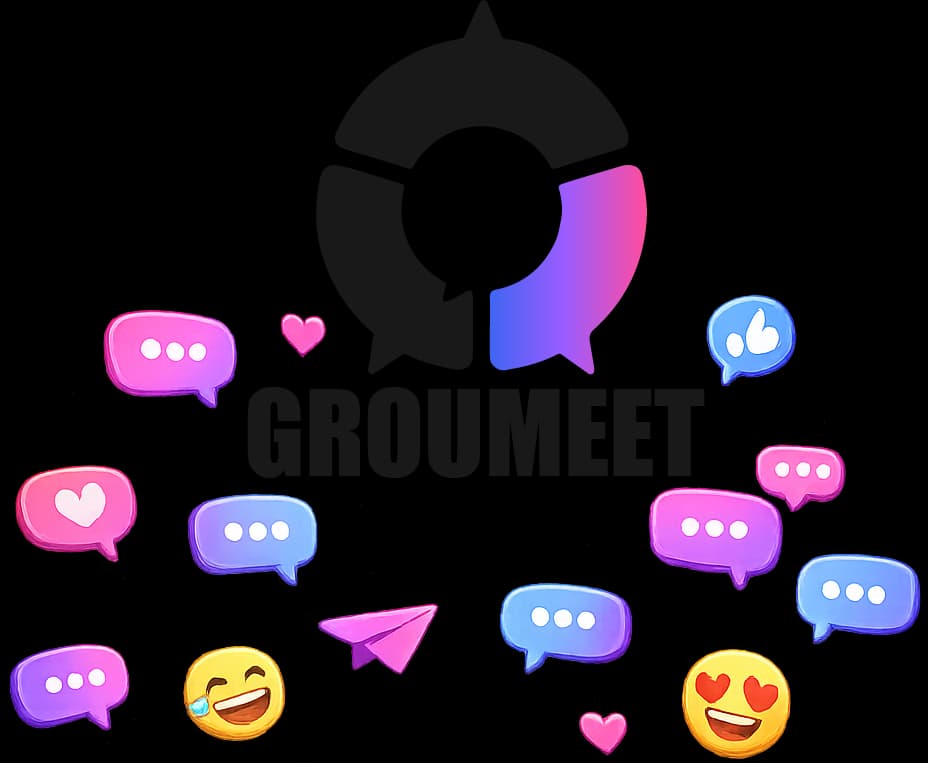 Groumeet logo displayed for desktop login