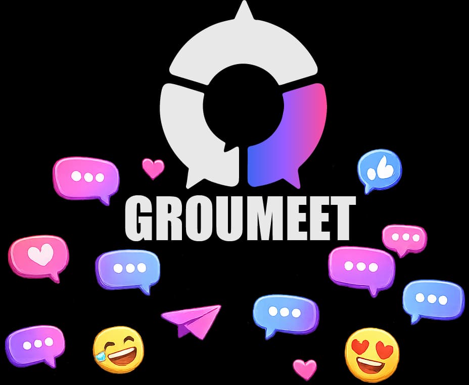 Groumeet logo displayed for desktop login